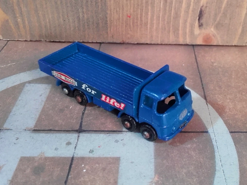 MATCHBOX LESNEY N° 20b ERF 68G TRUCK 1959 Black Wheels Scala 1:125 Ever Ready - Immagine 2 di 4