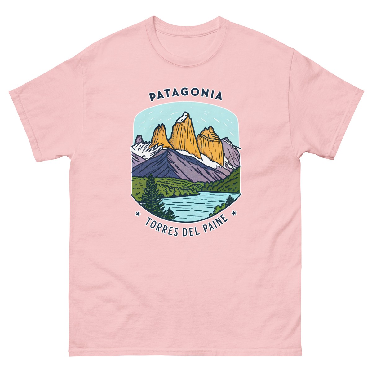 トップス 00s archive Patagonia Graphic Tee Patagonia Torres Del Paine Attraction Landmark Travel T-Shirt | eBay