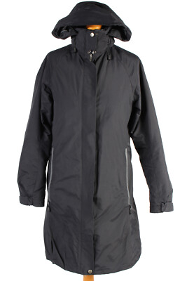 Vintage Tenson Puffer Jacket Padded Jacket Long Sleeve WOMEN 36 Black - C1509