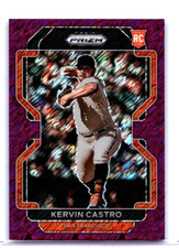 Kervin Castro RC /7 Purple Shimmer Prizms 2022 Panini Prizm #34 Rookie Giants