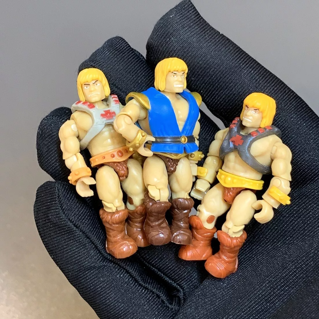 Lot 3 He man MEGA CONSTRUX Bloks Masters of the Universe Motu building figure k1