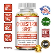 6 Powerful Ingredient Capsules, Healthy Cholesterol Capsules
