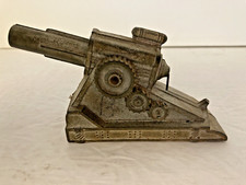 Vintage Diecast BARCLAY Howitzer Cannon, Spring-Loaded, 1940s