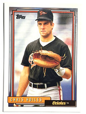 CHRIS HOILES Baltimore Orioles 1992 Topps Baseball Card #125