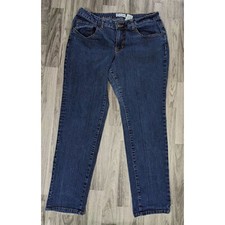 Hot Bottoms Womens Size 14 Pockets Straight Leg Denim Blue Jeans