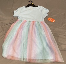 Wonder Nation Girls Short Sleeve Tutu Dress Size LARGE 10-12 NEW