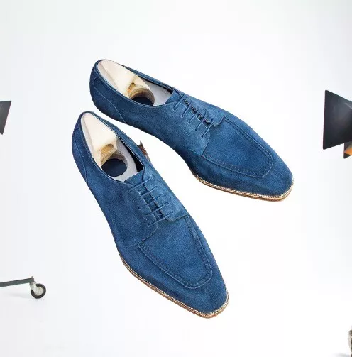 Blue suede deals formal shoes