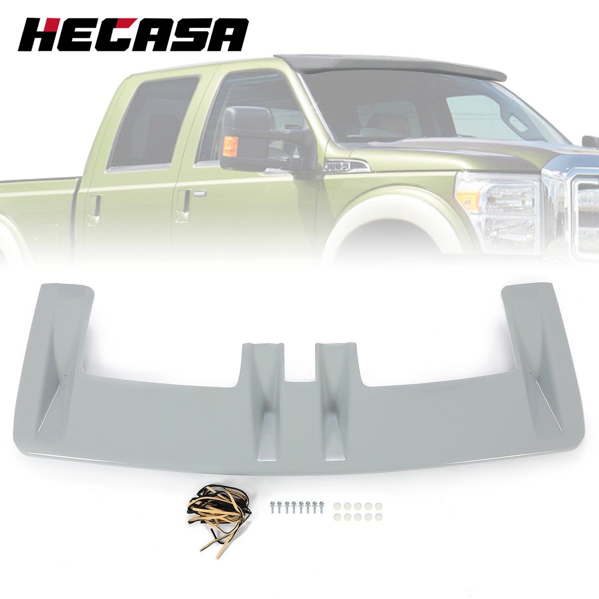 HECASA Truck Cab Sun Visor For Ford F-250 F-350 F-450 F-550