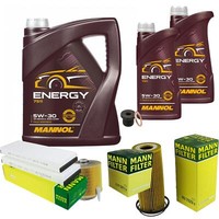 Inspektionspaket 7L Energy 5W-30 FüR Audi A6 Allroad 3.0 Tfsi Quattro 2.8 Fsi