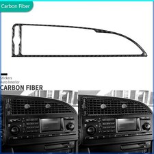 Real Carbon Fiber Center Console Air Vent Outlet Cover Trim For Saab 9-3 2003-11