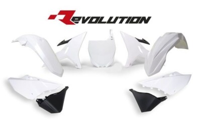 Plastic Fairing Kit Racetech Revolution Replacement White Yamaha YZ 125-250