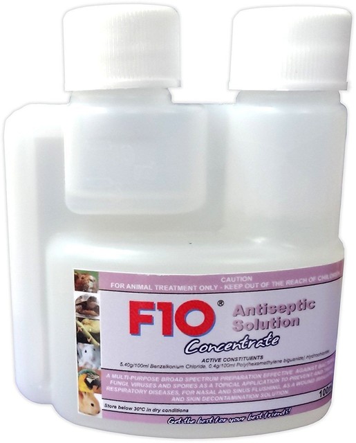 F10 Antiseptic Solution 100ml Concentrate Pet Reptile Bird Wound