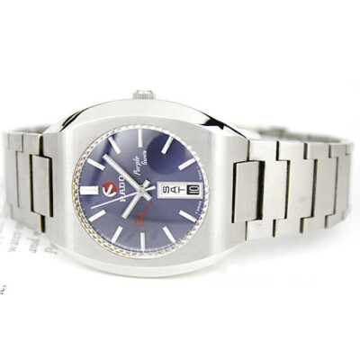 Vintage RADO Purple Gazelle Automatic Day Date SR Blue Dial