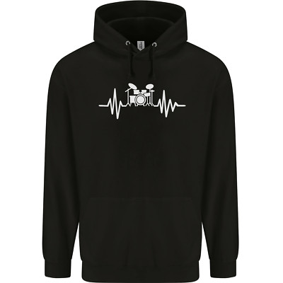 Drum Kit Pulse ECG Drum Drummer Drumming Herren Kapuzenpullover