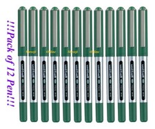 12 x UNIBALL EYE MICRO UB-150 ROLLER BALL PEN 0.5mm GREEN Colour Best Price Pen