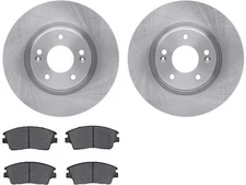 For 2017-2020 Hyundai Elantra Brake Pad and Rotor Kit Dynamic Friction 27261FCXY