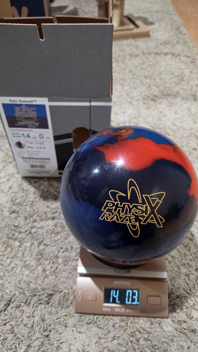 Storm Physix Raze Overseas Bowling Ball | 14 Pounds | 3.5-4