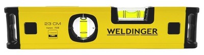 Wasserwaage klein 230mm magnetisch Top View zwei Libellen +Gummikappen WELDINGER