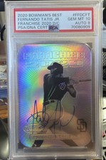 2020 Bowman's Best FRANCHISE Die Cut Fernando Tatis Jr Auto  PSA 10 Pop 1