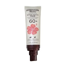 Hawaiian Tropic Sheer Touch Face Sunscreen Lotion SPF 60 Hyaluronic Acid 2.5oz