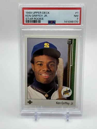 1989 Upper Deck - Ken Griffey Jr #1 (RC) PSA 7 Freshly Graded New Slab
