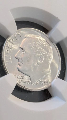 Blast WHITE 1961 Roosevelt Dime MS65 FT NGC Silver 10C Philadelphia Uncirculated