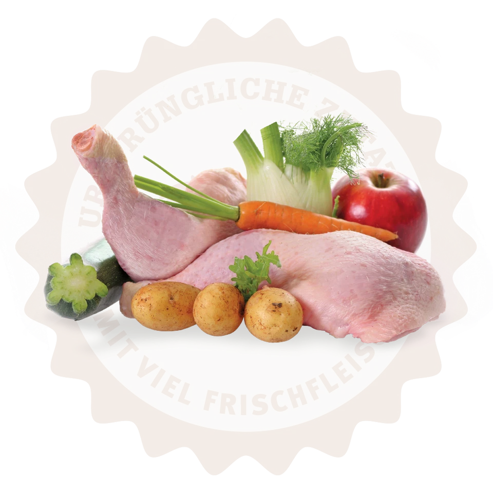 LAKEFIELDS MANUFAKTUR 6x 800g Nassfutter MENÜ HUHN 61% Fleischanteil für Hunde - Bild 2 von 2