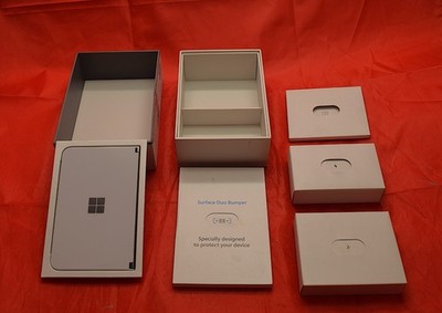Open Box Factory Unlocked Microsoft Surface Duo 128GB Glacier White 1930