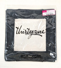Thirty One Square Top A Tote 002A Black Storage Lid New In Package