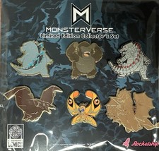 MonsterVerse LTD Edition Collector's Pin Set, Kickstarter Exclusive, Godzilla