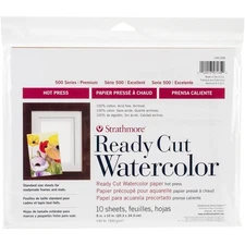 Strathmore 140308  Watercolor Paper Pack 8"X10"-10 Sheets
