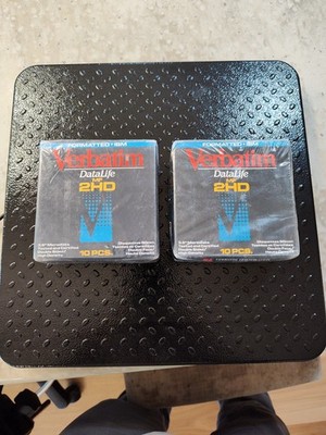Verbatim Data Life - IBM Formatted MF 2HD 3.5 Floppy Disks Microdisks Sealed New