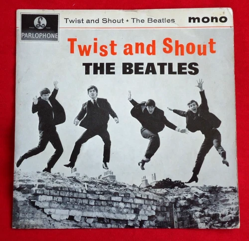 THE BEATLES - TWIST AND SHOUT - 1N/2N UK 1963 1st ISSUE 7" VINYL MONO EP EX/VG