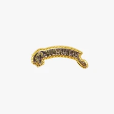 PvtchWork Gold Two Tone Script Pin