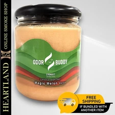 12oz Odor Buddy MAGIC MELON Ashtray Smoke Eliminator Scented Soy Candle