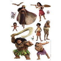 Komar Wandsticker - Disney Moana 2 Family - 70 X 50 Cm