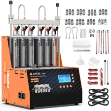 6 Cylinder GDI EFI Fuel Injector Tester Cleaner Ultrasonic Cleanning Machine