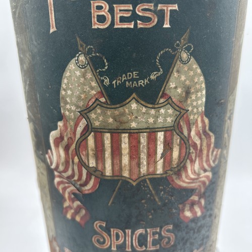 Fischer’s Best Spices Bro’s Very Rare Spice Tin Seattle Wa institution Mercantil - Picture 2 of 12