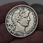 1909-S Barber Half Dollar XF AU Details Full Liberty