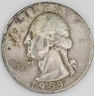 1955-D Washington Quarter Low Mintage Coin / 90% Silver/ You Buy What You See