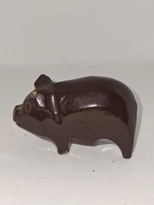 VINTAGE WOODEN PIG