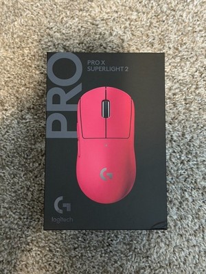 Logitech G PRO X Superlight 2 Wireless Gaming Mouse - Magenta/Pink New Unused