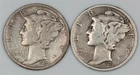 1931-D 1931-S Mercury Silver Dimes 10c Lot of 2