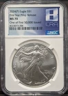 2024 Silver Eagle Star Privy NGC MS70 One of First 50,000 Issued 8 Era Label