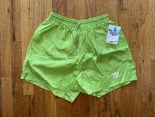 NEW WT Adidas Nylon Shorts Vintage 80  S MEDIUM Sprinter Shiny Satin Retro Glanz