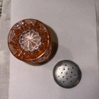 Rare Jeannette Windsor Pink Glass Salt  Shaker Antique — photo 4