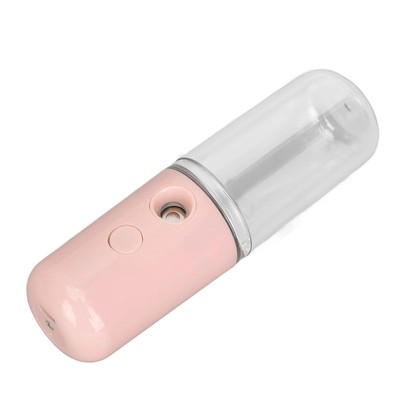 Light Pink) Face Nano Mist Sprayer Portable USB Charging Moisturizing 