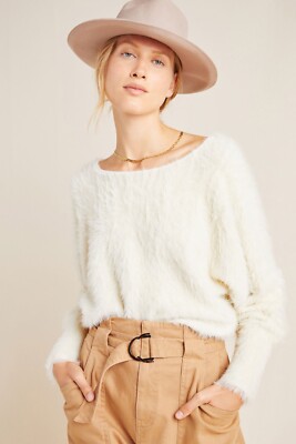 NWT ANTHROPOLOGIE EMBER EYELASH FURRY 