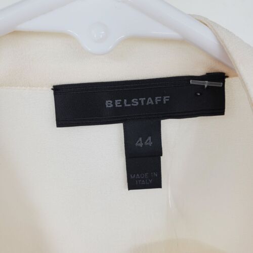 Camicia blusa Barneys New York Belstaff Inghilterra avorio misto seta avorio 44 nuova con etichette - Foto 4 di 15