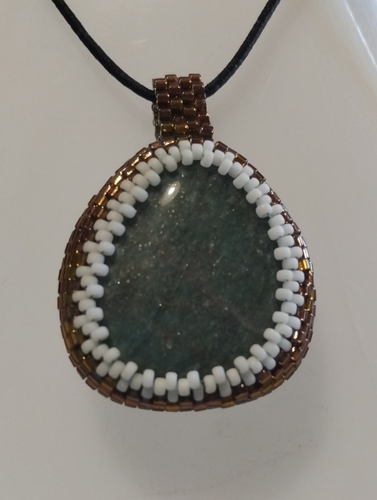 Collana ciondolo pietra dura naturale GIADA VERDE x longevità serenità saggezza - Foto 2 di 4